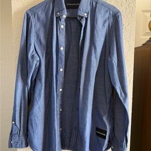 Calvin Klein Jeans Denim Blue Casual Shirt